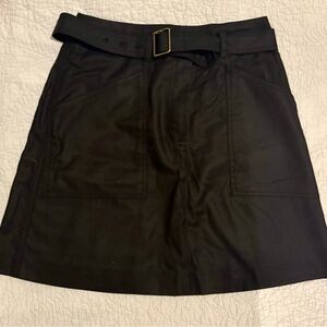 Banana Republic Black Mini Skirt with Belt